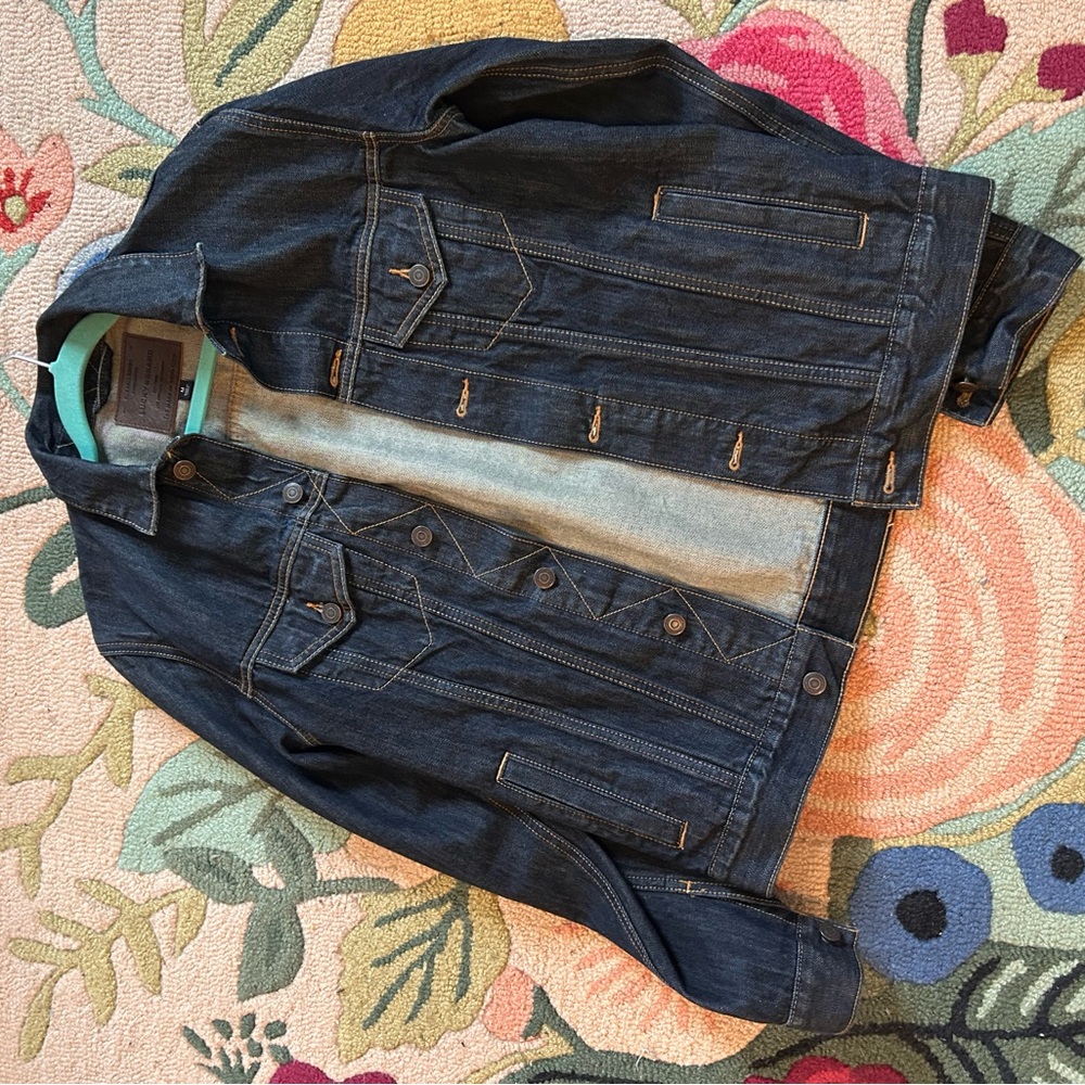 Lucky Brand Blue Lightweight Denim Shirt Jacket